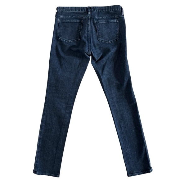 J. Crew toothpick Dark Blue Women's Jeans stretch size 29 straight low rise 915 - Picture 7 of 10